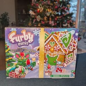 Furby Minis 1" Collectable Toy Advent Calendar 24 Surprises stickers keychains
